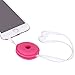 LENTION Earphone Holder / Headphone Keeper / Cable Turtle Organizer / Winder Case for iPhone, iPod, Samsung, Sony, MP4, Earbud And More (Rose Red)
