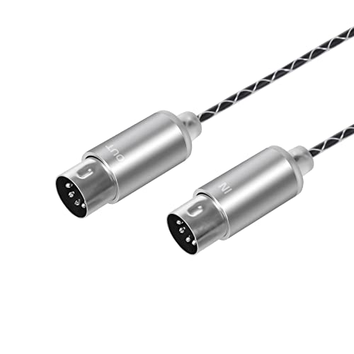 MIDI to USB Cable, 5 Pin In&Out USB MIDI Interface, USB to MIDI Adapter
