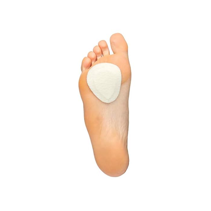 ZenToes Metatarsal Felt Pads - 6 Pair Pack - ¼” Contoured Adhesive Ball of Foot Cushions - Adhere to Shoe Insoles or…