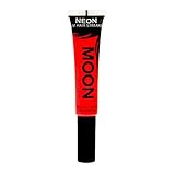 Moon Glow - Blacklight Neon Hair Mascara Color Streaks 0.51oz Red – Glows brightly under Blacklights / UV Lighting!