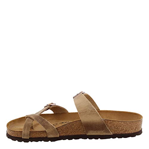 mayari birkenstock tobacco brown