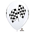 Racing Flags Nascar Indy Race Qualatex 11" Latex Victory Party Balloons 12pk