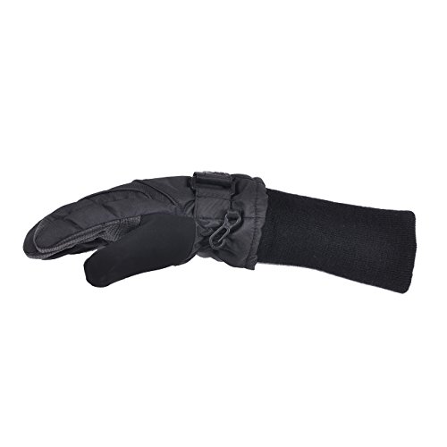 SnowStoppers Waterproof Ski & Snowboard Winter Kids Gloves (XX-Small Ages 3-5, Black) - Thumbnail 2