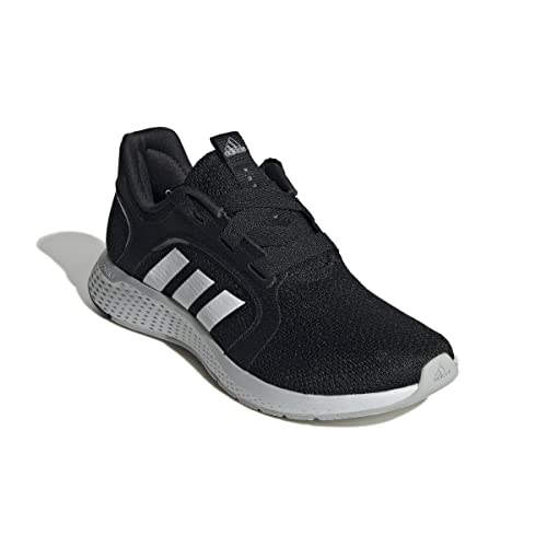 adidas Women's Edge Lux 5 Running Shoe, Core Black/White/Matte Silver