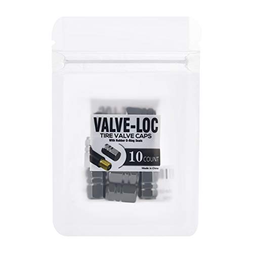 image for Valve-Loc Tire Valve Caps (10-Pack) Heavy-Duty Stem Covers | Dustproof