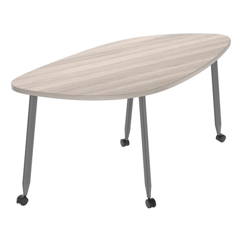 Learniture Mobile Rounded Diamond Table – Flexible for Group Collaboration