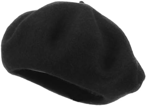 Hoquy Wool Basque Beret and Luxury Box - Black (56 cm) at  display picture 2
