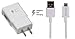 Galaxy S7 Charger, Galaxy S7 Edge S6 S6 Edge Note 5, Note 4 Galaxy Tab Pro, Tab 4/3 LG G2 G3 G4 for Adaptive Fast Charger and Quick Charger with Cable Kit {Wall Charger + 5FT Cable} White