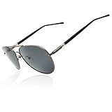 Ronsou Aviator Driving Polarized Sunglasses Eyewear Glasses for Men and Women gray frame/gray lens