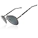 Ronsou Aviator Driving Polarized Sunglasses Eyewear Glasses for Men and Women gray frame/gray lens