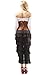 Alivila.Y Fashion Womens Faux Leather Sexy Underbust Waist Training Corset 2686A-Brown-XL