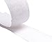 Self Adhestive Hook and Loop Strips Set with Super Sticky Glue Nylon Fabric Fastener White (White, 1