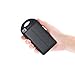 EasyPower 5,000mAh Dual USB Compact Solar Power Bank - 5V Solar Panel Powered Portable Phone Battery Charger for Cell Phones iPhone, Android Compatible, Ultra Bright LED Flashlight, 100% Waterproof