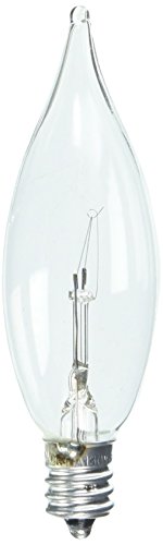 Westinghouse 0367300, 15 Watt, 130 Volt Clear Incand CA8 Light Bulb, 2500 Hour…