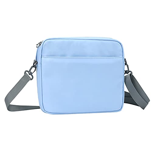 Dadanism 9-11 Inch Tablet Sleeve Shoulder Bag for iPad 10.2 2021-2019, iPad Pro 11 2018-2021, iPad Air 4 10.9 2020, Galaxy Tab A7 10.4 2020, Tab M10 Plus 10.3, Tablet Pouch Crossbody Bag, Blue
