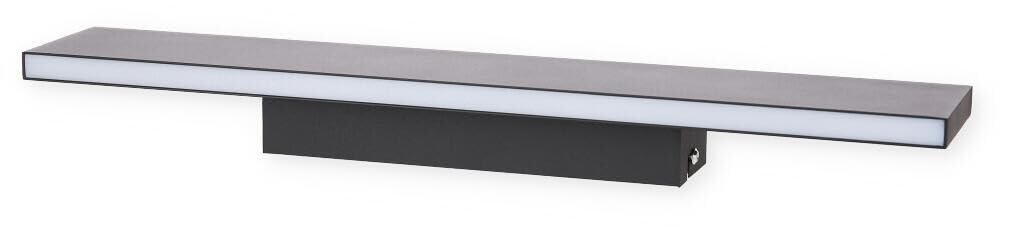 Trio Concha 225174742 LED Wall Light Metal Black Matt with 2X 9 Watt LED, Switch Dimmer, Anthracite