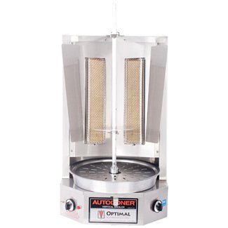 Click Here to See More Images Autodoner G200-LP Optimal Vertical Broiler for Gyros, Liquid Propane, Stainless Steel, Small