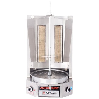 Autodoner G200-LP Optimal Vertical Broiler for Gyros,  Liquid Propane, Stainless Steel, Small