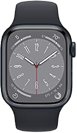 Apple Watch Series 8 GPS 41mm Midnight Aluminium Case Sport Band Smartwatch view 2