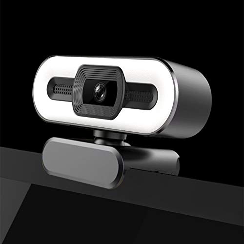 1080P Webcam with Ring Light and Microphone,Adjustable Brightness,Plug and Play,PC Webcam for Streaming,Computer Web… - Image 3