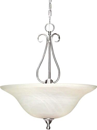 Volume Lighting V2343-33 Bowl Pendant, Brushed Nickel Finish by Volume Lighting