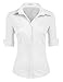 HOTOUCH Womens long Sleeve Button Down Shirt with Stretch