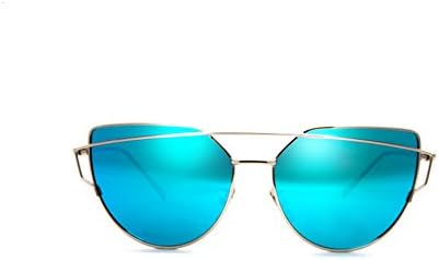 Sodear High-Definition Visual Durable and Easy To Claean Uv400 Protection Classic Polarized Sunglasses Light Blue Mirrored Lens