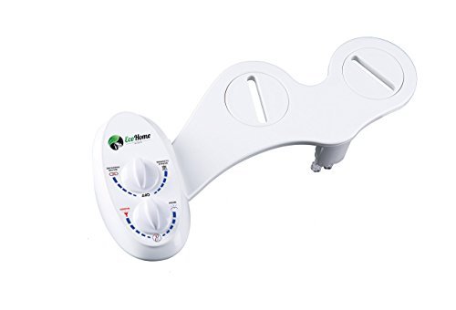 Non-electric bidet - toilet seat attachment - dual nozz…