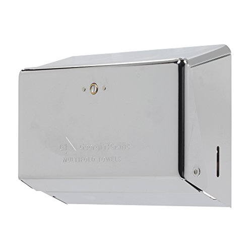 Georgia-Pacific 54720 Chrome Multifold Space Saver Paper Towel Dispenser, 11.63