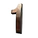 HopeWan 4 Inch Mailbox Numbers NO. 1, Self Adhesive Door Number Stickers, Antique Classic Bronze Style.(1, Bronze)