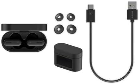 TAT6100BK True Wireless In-Ear Kopfhörer mit Smart-Ladecase – Noise Cancelling, 4 Mikrofone, dynamischer Bass, 28 Std. Laufzeit, Bluetooth 5.4, IPX5, Touch-Steuerung – Schwarz