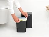 Brabantia Bo Waste Bin 4L Small Wall Mount Matt Black Easy Open Soft Close view 11
