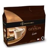 Tassimo Gevalia Latte 16 Discs (8 Latte Milk Creamer T DISCS and 8 Gevalia Espresso T DISCS)