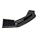 MotorFansClub 3pcs Front Bumper Lip Splitter Fit For Compatible With Infiniti Q50 Base 2018 2019 Trim Protection Splitter Spoiler, Black