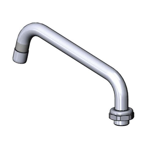 T&S Brass 5SP-08 Nozzle, Swing, 8"  Length, 3/4-27UN Laminar Outlet