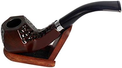 XXHDYR Hand-Carved Solid Wood Electric Wood Tube Portable Hammer Can Clean and Filter Men's Pipe Tobacco Pipe