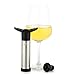 Aksesroyal Wine Pump with Valve Wine Stoppers (Silver 4 Stoppers)