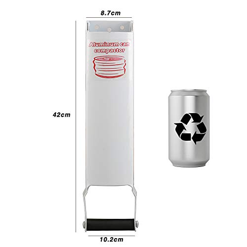 Chambridge Aluminum Can Compactor White 8/12/16OZ Metal Can Crusher