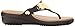 crocs Women's Sanrah Embellished Flip Wedge , Espresso/Gold, 9 M US