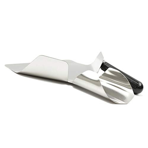 MGGi Stainless Steel French Fry Bagger Scoop Chip Popcorn Bagger Ice Candy Snacks Desserts Scooper, Right Handle