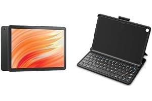 Like-New Amazon Fire HD 10 Tablet (32 GB, Black) Keyboard Case Bundle