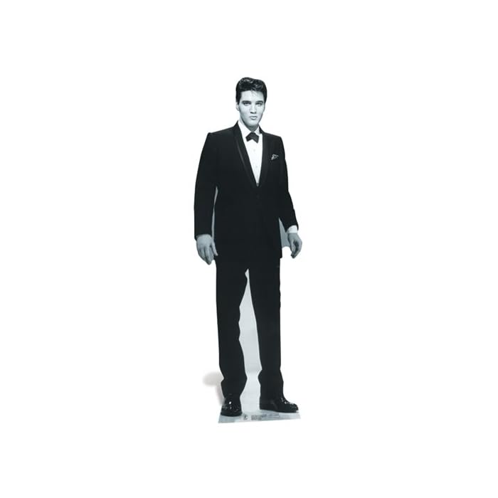 Buy Star Cutouts, Elvis Presley (Black and White Tuxedo), Cardboard Cutout StandUp, Celebrity