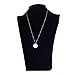 AOLO Discs Initial Pendant Necklace Friendship Jewelley L