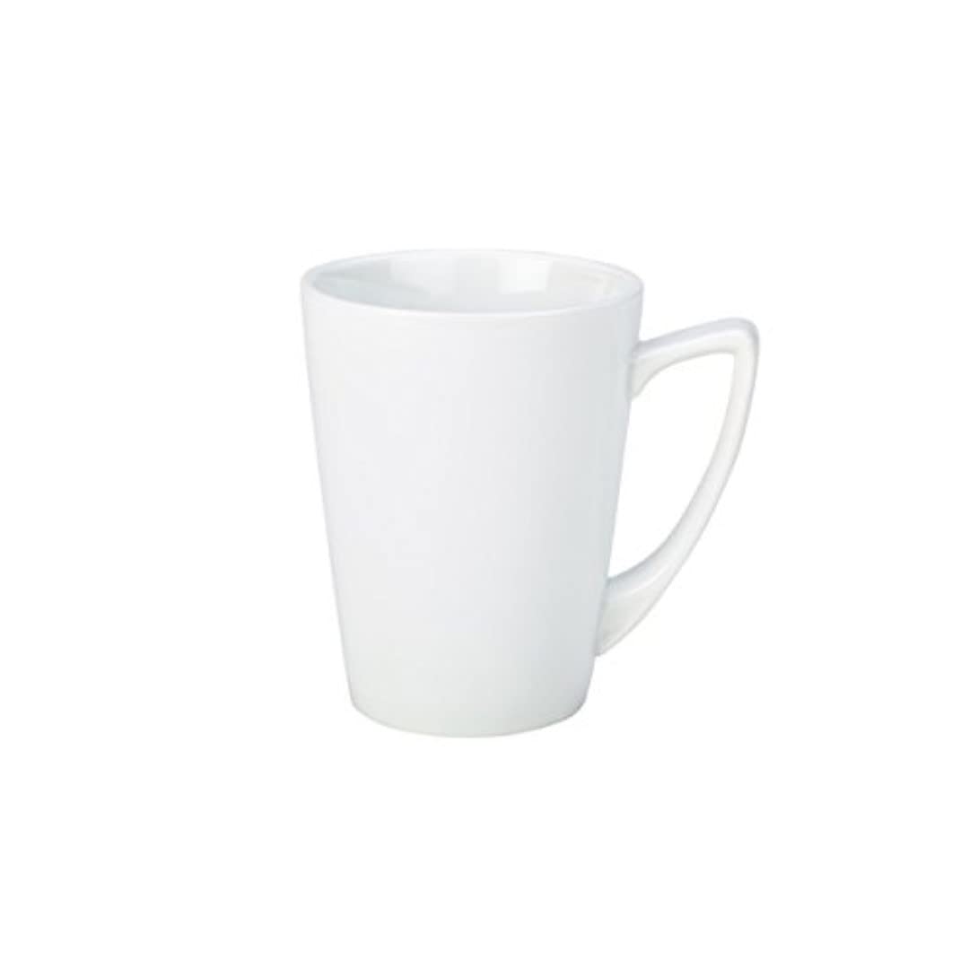 Genware NEV-422135 Royal Angled Handled Mug, 35 cl (Pack of 6)