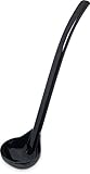 Carlisle 029503 Carly Plastic Dressing/Serving Ladle, 0.45 Oz., Black (Pack Of 12)