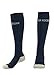 MDSOX Graduated Compression Socks for Men & Women 20-30 mmHg (Navy Blue, XXL) Best Stockings for Nurses, Travel, Running, Maternity Pregnancy, Varicose Veins, Medical, Blood Circulation, Leg Recovery