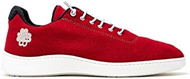 Baabuk Urban Wooler Sneaker (47 D EU / 13 D US Men, Red/Grey)