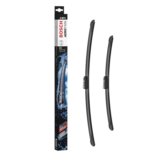 Aerotwin eA 187 S Limpiaparabrisas Frontal - Set de 2 Escobillas de Recambio para más Seguridad al Conducir, con Adaptador Multi-Clip Premontado, 60 cm / 45 cm, Embalaje Fino y Compacto
