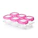 OXO Tot Baby Blocks Food Storage Containers, Pink, 2 oz primary