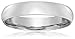 Amazon Collection Men's Platinum Traditional Plain Wedding Band with Luxury High Polish (4 mm)